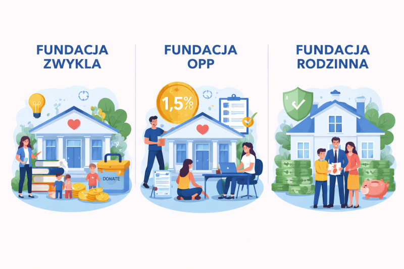 Fundacja zwykła, OPP i fundacja rodzinna – kluczowe różnice w polskim systemie prawnym